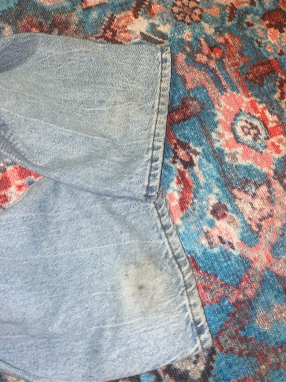 PacSun Light Blue High-Rise Distressed Straight Jeans - Picture 6 of 8